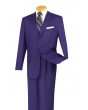 Vinci Men's 2 Piece Poplin Discount Suit - 4 Button Jacket