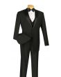 Vinci Men's 3 Piece Wool Feel Outlet Tuxedo - Elegant