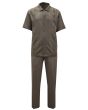 Silversilk Men's 2 Piece Short Sleeve Walking Suit - Textured Diamonds