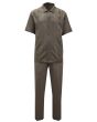 Silversilk Men's 2 Piece Short Sleeve Walking Suit - Textured Diamonds