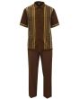 Silversilk Men's 2 Piece Short Sleeve Walking Suit - Multi-Pattern