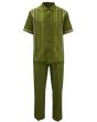 Silversilk Men's 2 Piece Short Sleeve Walking Suit - Multi-Pattern