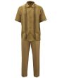 Silversilk Men's 2 Piece Short Sleeve Walking Suit - Multi-Pattern