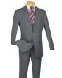 SMB Couture Men's Outlet 2 Piece Executive Suit - Solid Colors