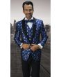 Statement Men's Modern Fit Tuxedo - Fancy Polka Dot Pattern