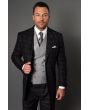 Statement Men's 3 Piece 100% Wool Fashion Suit - Solid Vest