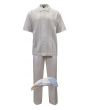 Silversilk Men's 2 Piece Short Sleeve Walking Suit - with Matching Cap
