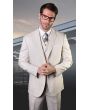 Statement Men's 3 Piece 100% Wool Fashion Suit - Soft Textured Solid