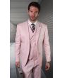 Statement Men's 3 Piece 100% Wool Fashion Suit - Soft Textured Solid