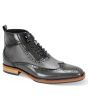 Giorgio Venturi Men's Leather Outlet Dress Boot - Perforated with Texture
