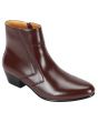 D'Italo Men's Leather Boot - Elevated Heel