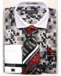 Avanti Uomo Men's French Cuff Dress Shirt Set - Geometric