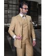 Statement Men's 100% Wool Suit - Unique Double Breasted Vest