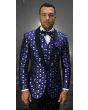 Statement Men's Modern Fit Tuxedo - Fancy Polka Dot Pattern