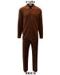 Silversilk Men's 2 Piece Long Sleeve Walking Suit - Textured Stripes