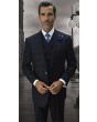 Statement Men's 3 Piece 100% Wool Suit -  Dark Fashion Checker