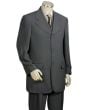 Canto Men's 3 Piece Sharkskin Fashion Suit - Double Button Jacket