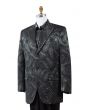 Canto Men's Outlet 3 Piece Silk Feel Fashion Suit - Rhinestone Paisley