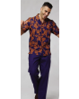 Silversilk Men's 2 Piece Walking Suit - Palm Style