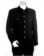 Canto Men's Outlet 2 Piece Military Style Fashion Suit - Button Details