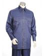 Canto Men's Outlet 2 Piece Long Sleeve Walking Suit - Denim Look