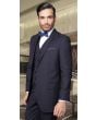 Statement Men's 3 Piece Wool Blend Outlet Suit - Solid Colors