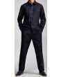 Stacy Adams Men's 2 Piece Long Sleeve Denim Walking Suit - Double Patch Pocket
