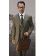 Statement Men's 3pc 100% Wool Suit -  Lapelled Vest
