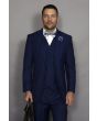 Statement Men's 3 Piece 100% Wool Suit - Elegant Solid