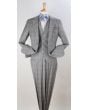 Apollo King Men's 3pc 100% Wool Suit - Notch Lapel Vest