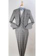 Apollo King Men's Outlet 3pc 100% Wool Suit - Notch Lapel Vest