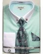 Daniel Ellissa Men's Outlet French Cuff Shirt Set - Collar Bar