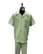 Dreams by Zacchi Men's Outlet Wide Leg 2 Piece Walking Suit - Bold Colors