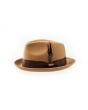 Steven Land Men's 100% Wool Fedora Hat - Stylish Two Tone