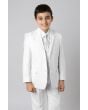 Tazio Boy's 5 Piece Outlet Suit in Solid Colors - Vested w/Shirt and Tie