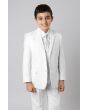 CCO Boy's 5 Piece Outlet Suit in Solid Colors - Vested w/Shirt and Tie