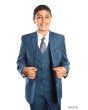 Tazio Boy's 5 Piece Suit with Shirt & Tie - 4 Button Vest