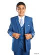 Tazio Boy's 5 Piece Suit with Shirt & Tie - 4 Button Vest