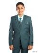 Tazio Boy's 5 Piece Suit with Shirt & Tie - 4 Button Vest