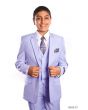 Tazio Boy's 5 Piece Suit with Shirt & Tie - 4 Button Vest