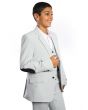 Tazio Boy's 3 Piece Houndstooth Suit - Elbow Patches