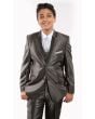 Tazio Boy's 5 Piece Suit Vested w/Shirt, Tie & Hanky - Two Tone Lapel