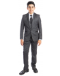 Tazio Boy's 5 Piece Suit with Shirt & Tie - Stylish Accents