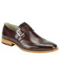 Giovanni Men's Leather Dress Shoe - Wing Tip w/ Buckle