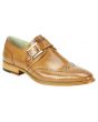 Giovanni Men's Leather Dress Shoe - Wing Tip w/ Buckle
