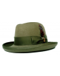 Bruno Capelo Men's Godfather Dress Hat - Lined Brim