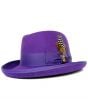 Bruno Capelo Men's Godfather Dress Hat - Lined Brim