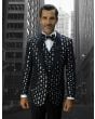 Statement Men's Modern Fit Outlet Tuxedo - Fancy Polka Dot Pattern