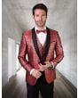 Statement Men's Outlet Modern Fit Tuxedo - Vibrant Two Tone