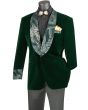 Vinci Men's 1 Button Sport Coat  - Shining Floral Accents